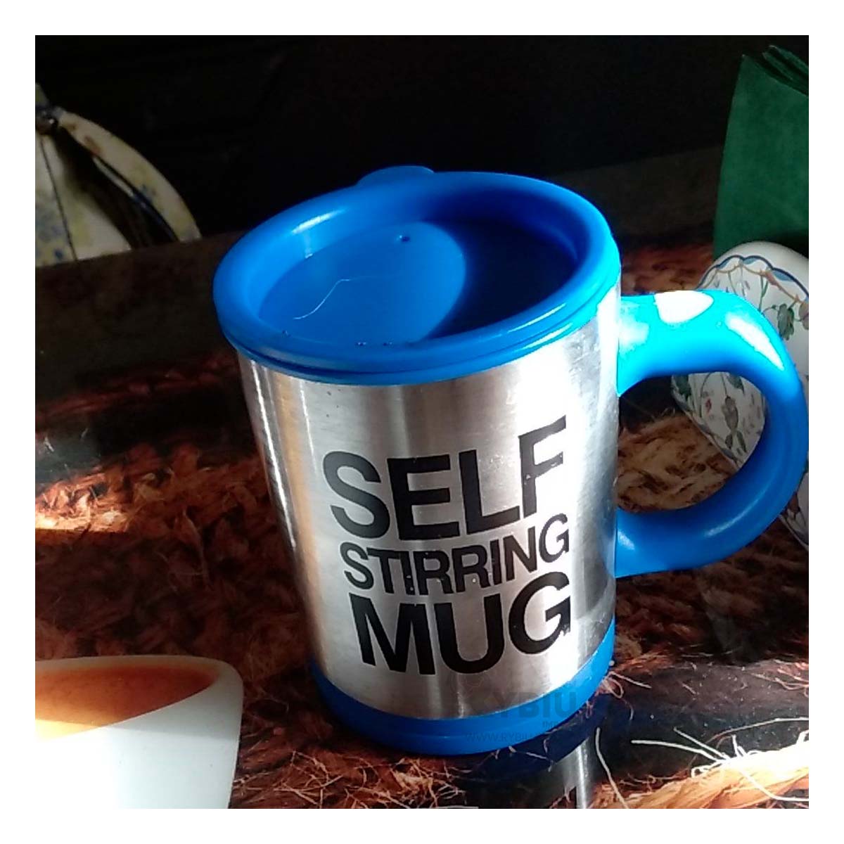 Taza Mezcladora de 400 ml Color Azul Y+Papel de Regalo