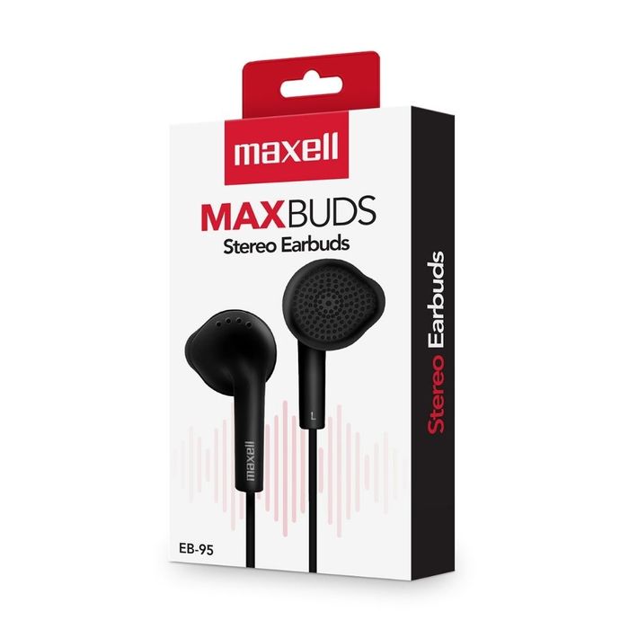 Audifonos In Ear Maxell Eb-95 MAXBUDS Negro Cable de