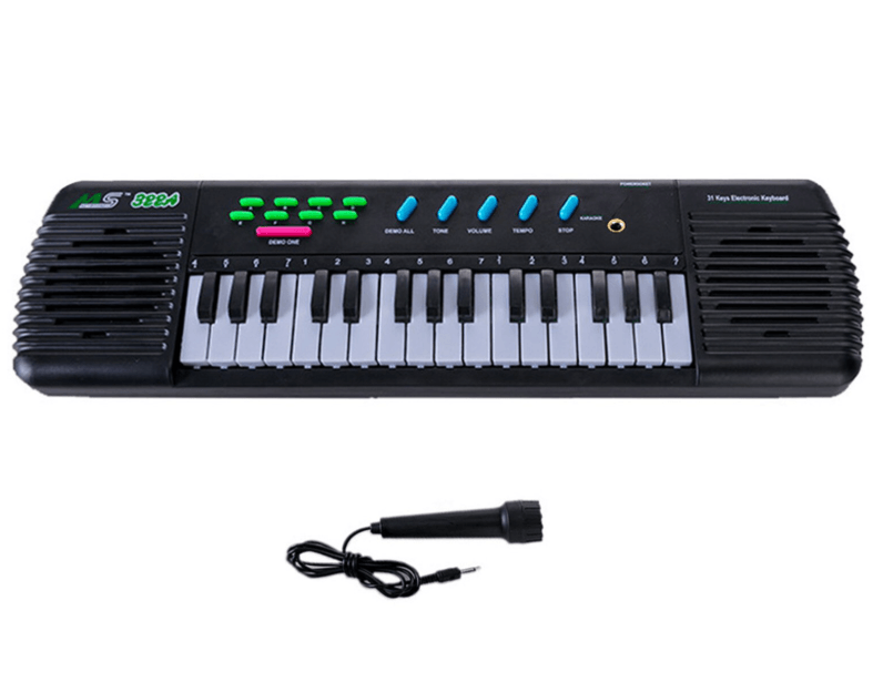 Mini Piano Electronico Para Niños Color NEGRO 31 Teclas