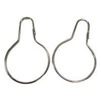 100 Gancho Clips Tipo Pera para Cortina de Ducha 5cm por 8cm de Alto Extragrande