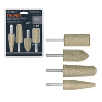 Juego de 4 piedras montadas zanco 1/4"" JPM-41 Truper