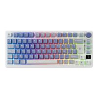 Teclado Royal Kludge M75 Wireless 75% Ocean Blue Switch K Silver