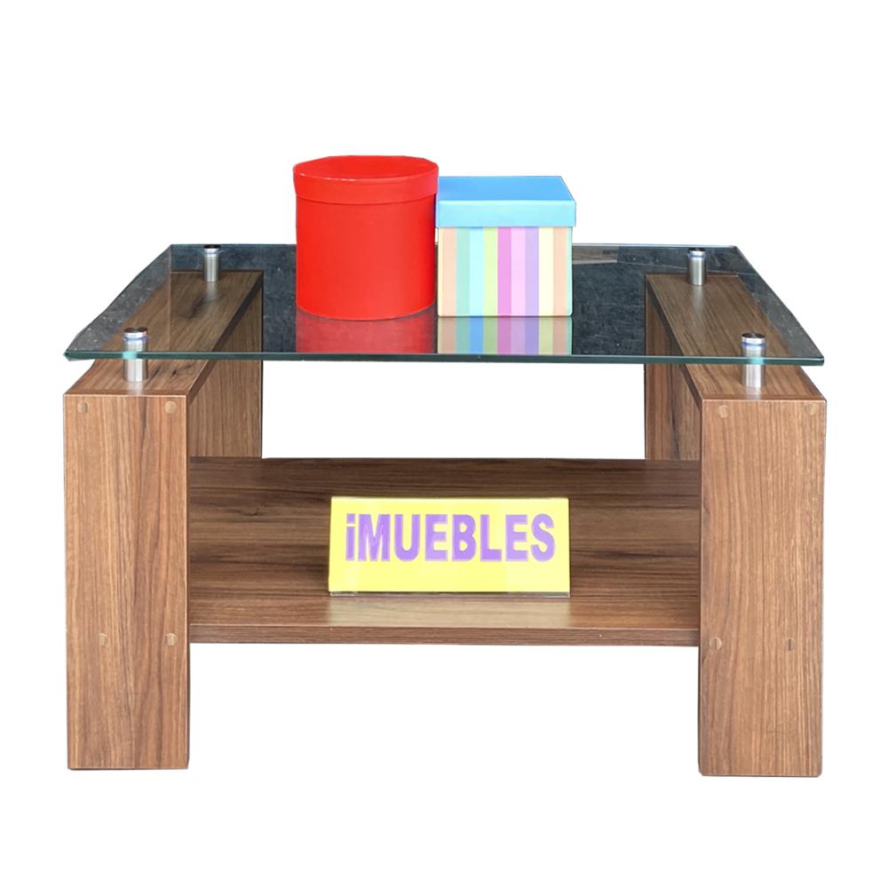 Mesa de Centro con Vidrio Color Catania Modelo MISS - TEMEL