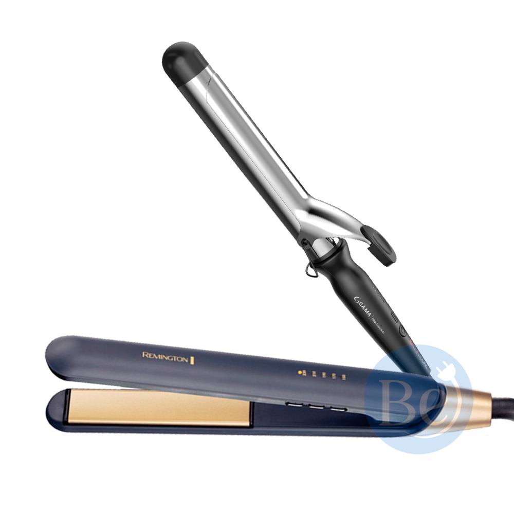 Combo Alisadora Remington Sapphire Luxe S5805 y Rizador Gama de 32mm