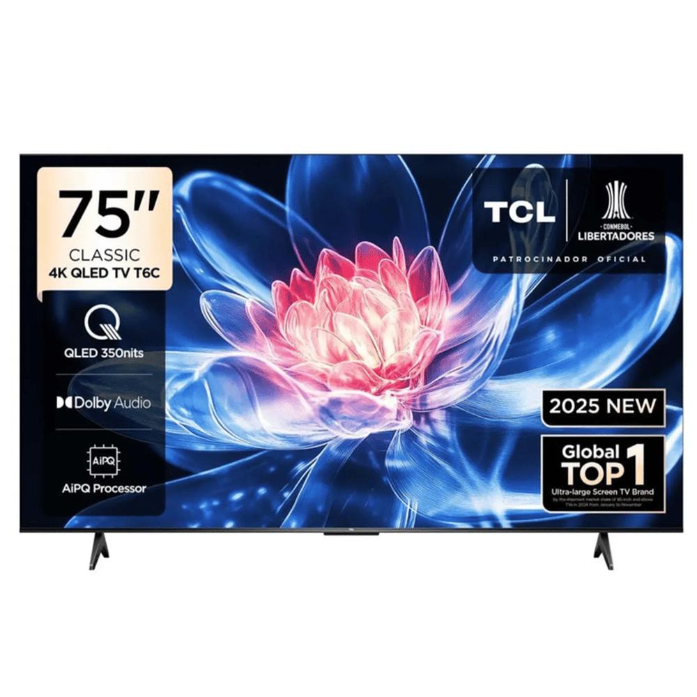 TELEVISOR TCL QLED 75 75T6C UHD 4K SMART TV TELEVISOR TCL QLED 75 75T6C UHD 4K SMART TV