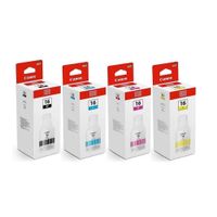 Pack de Tinta de Impresión Canon GI-16 Negro, Cian, Magenta, Amarillo
