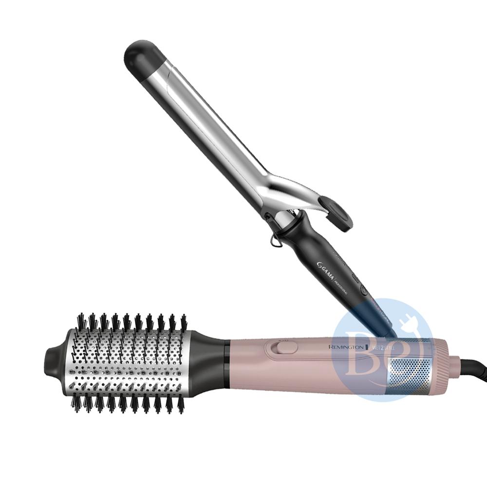 Combo Cepillo Eléctrico Remington AS15A y Rizador Gama de 32mm