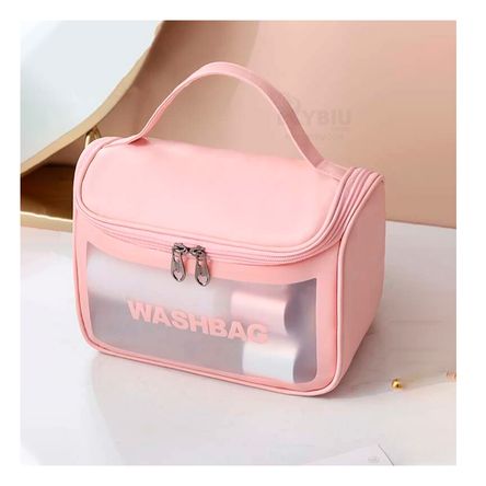 Cosmetiquera Rectangular Rosado