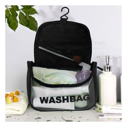 Cosmetiquera Transparente Negra Cosmetiquera Transparente Negra