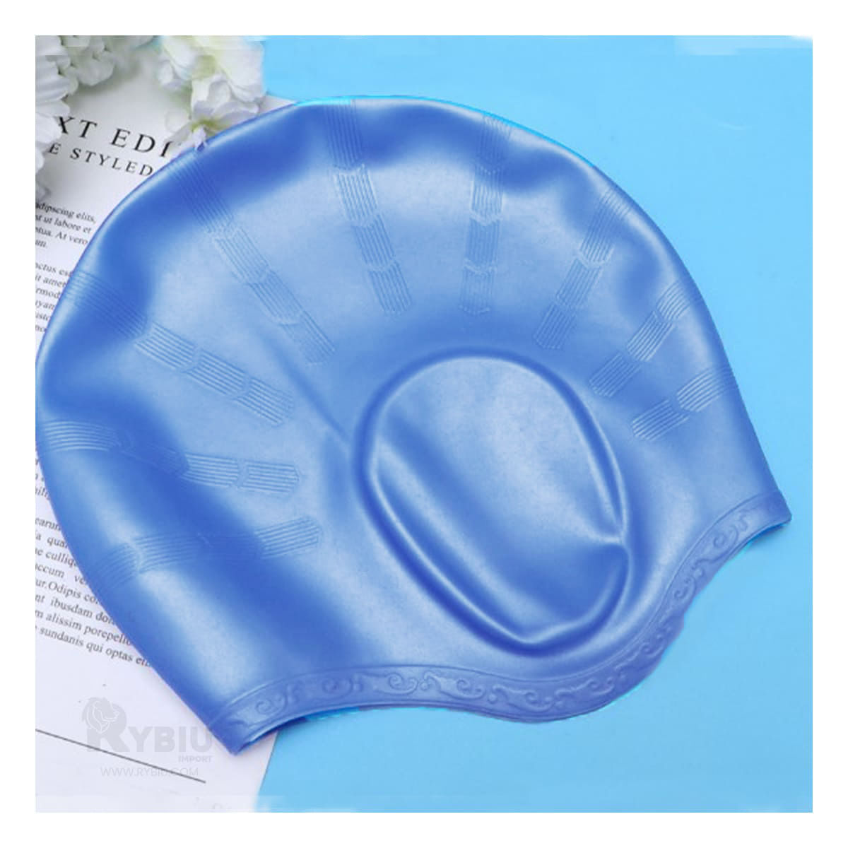 Gorro para Natación Profesional Celeste Claro Y+Agendita