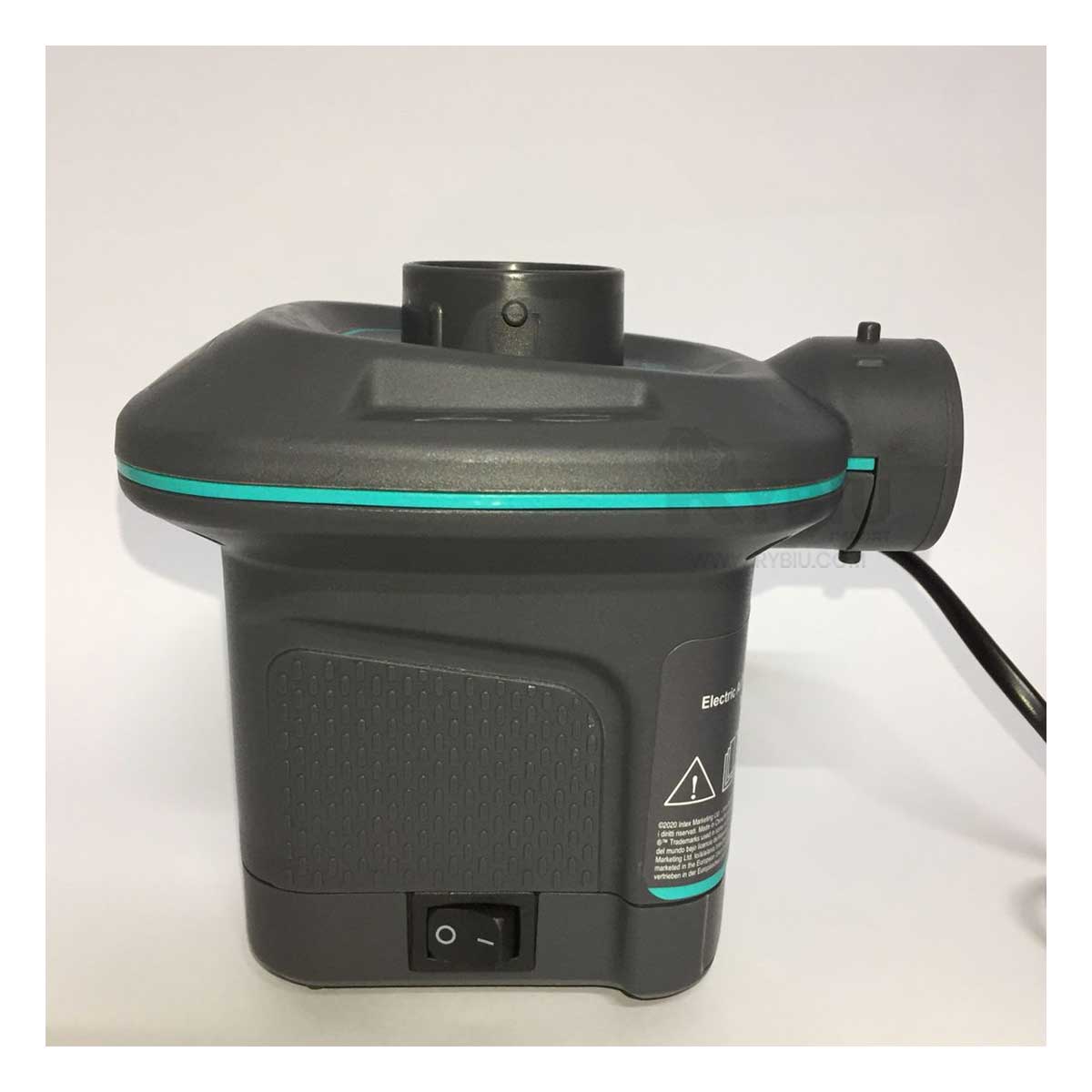 Inflador a Electricidad Ergonomico de Color Negro Y+Stickers