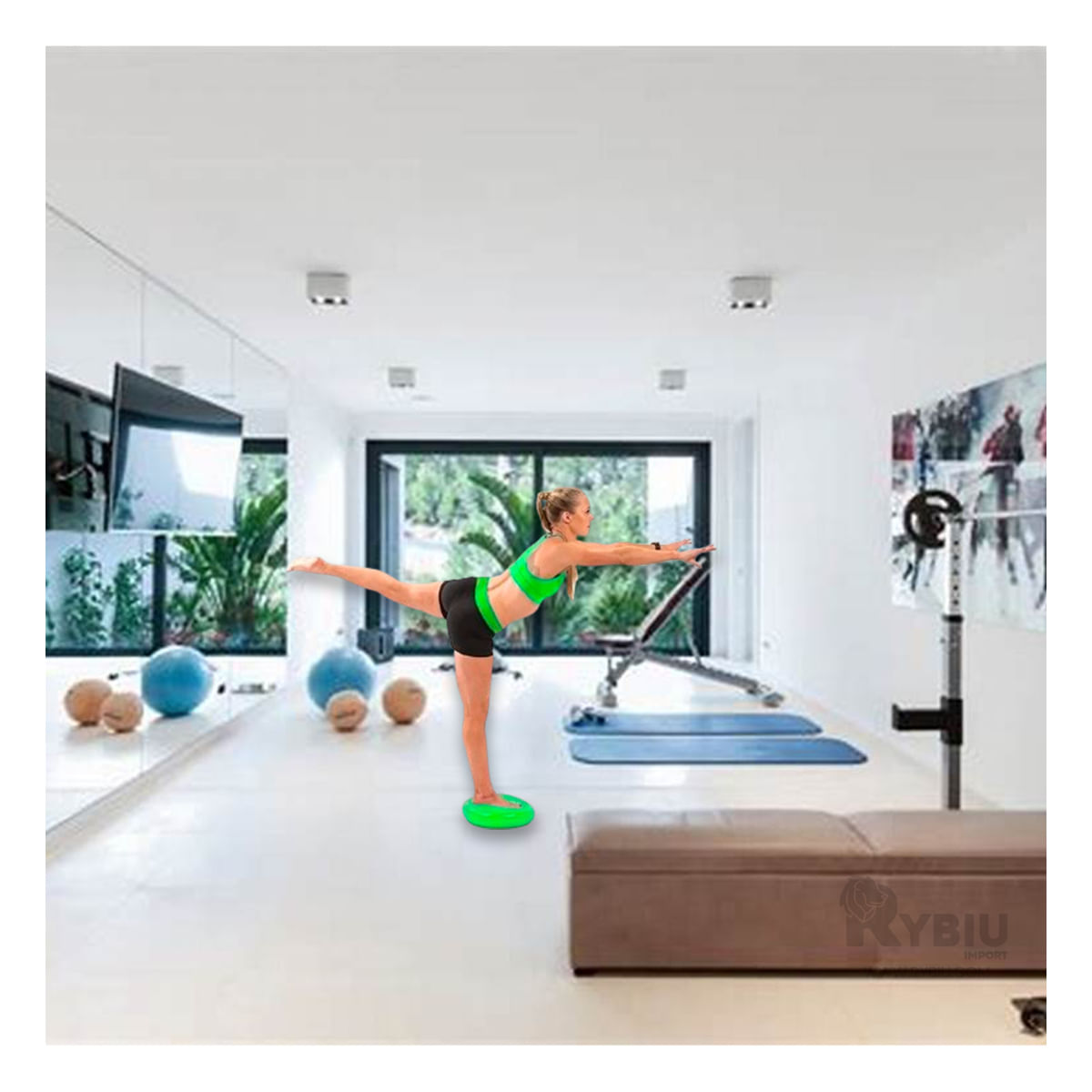 Disco de Estabilidad Fit en Color Verde Y+Agendita