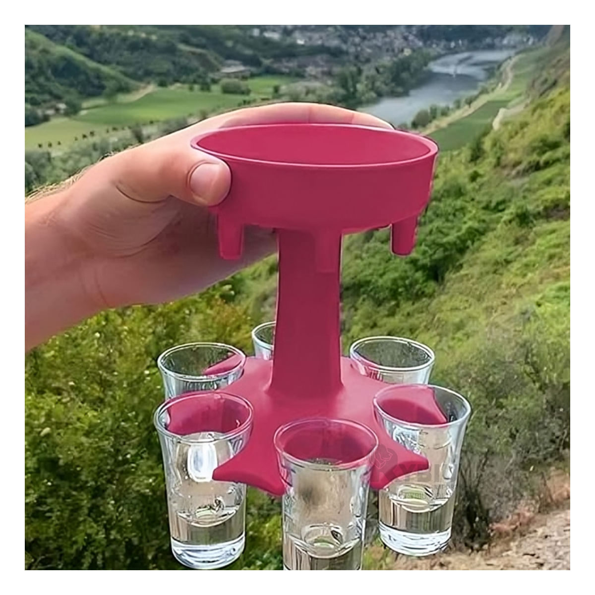 Dispensador Servidor de Copas en Rosado Y+Agendita