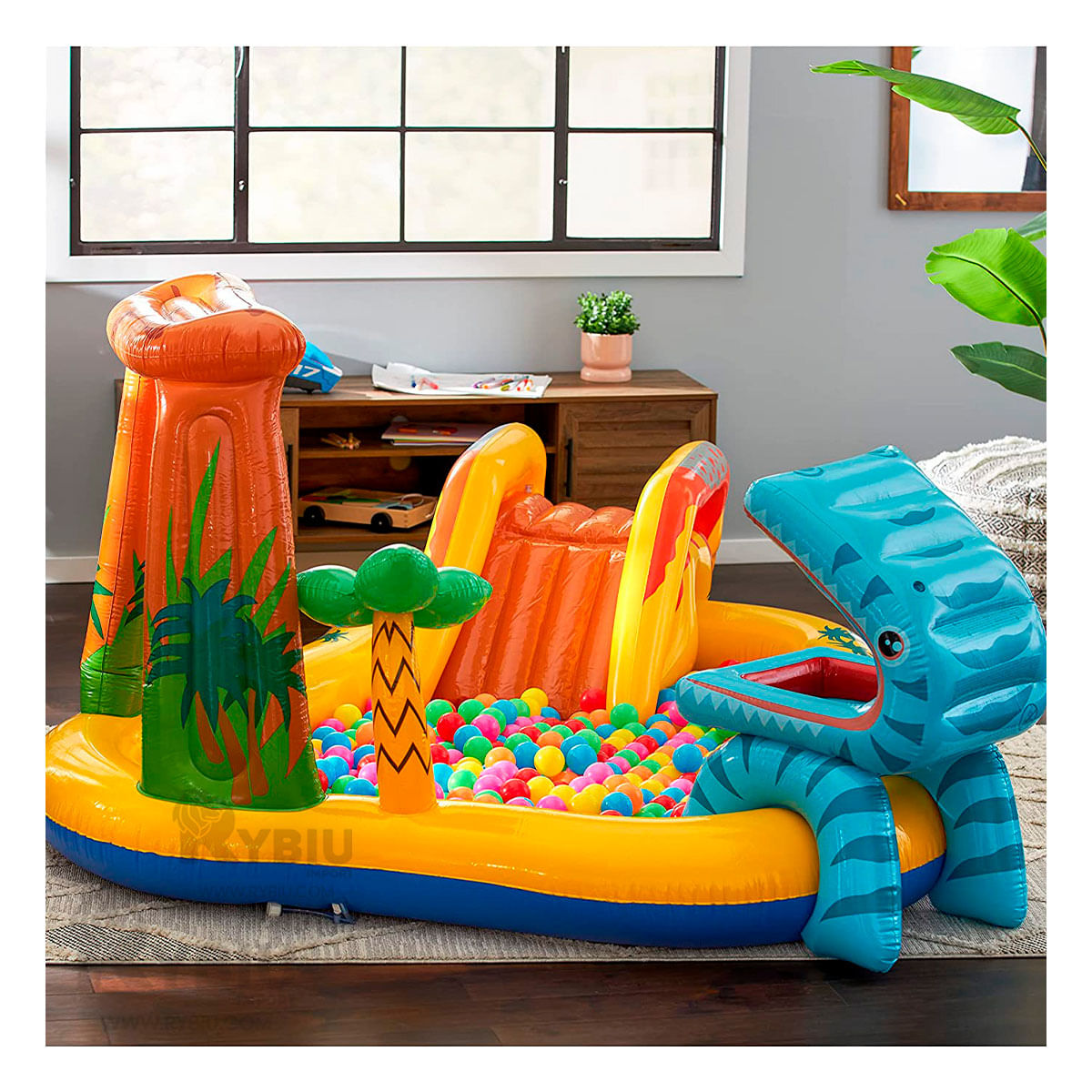 Centro de Juego Inspirador en Dinos en Multicolor Y+Stickers