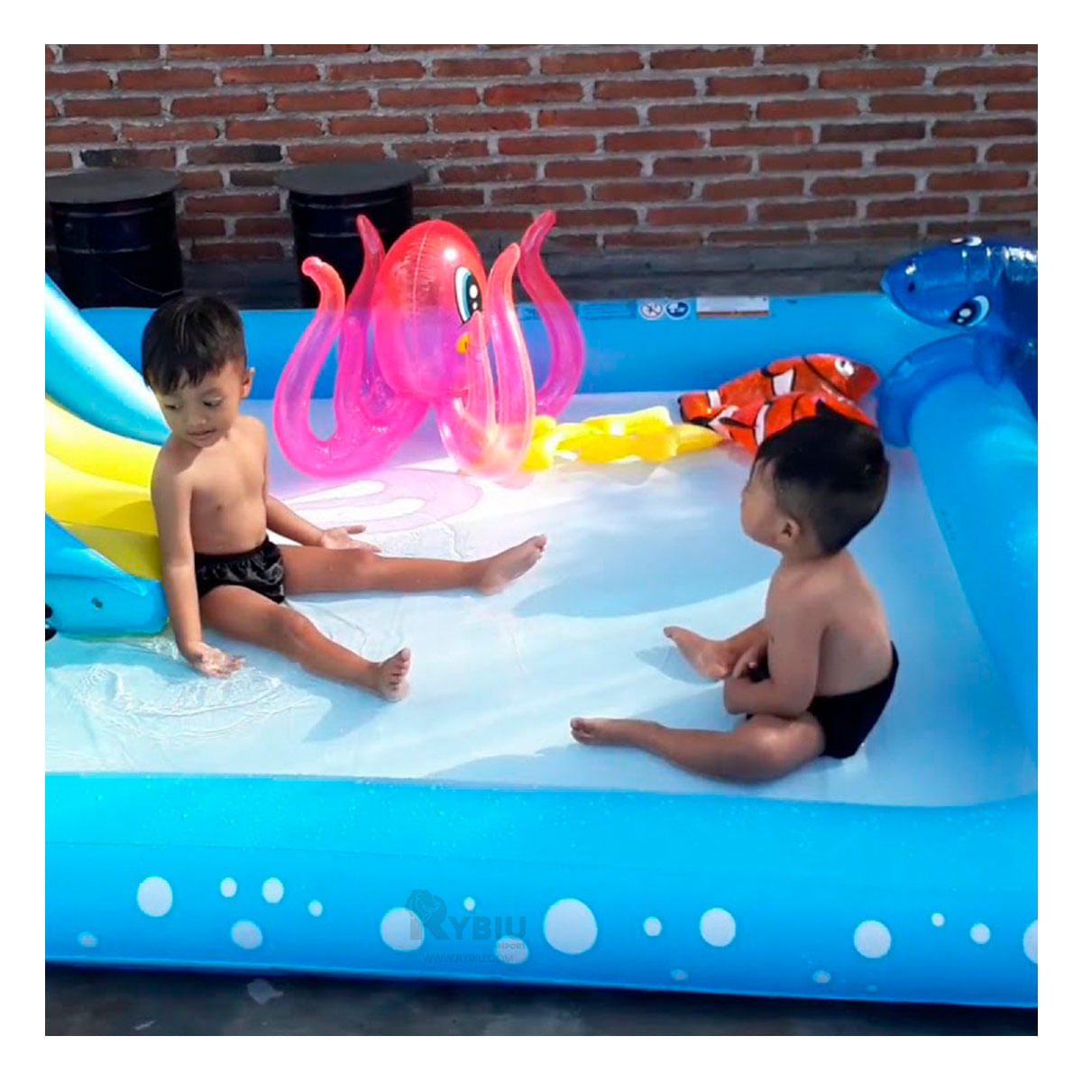 Centro de Juego para Pequeños en Celeste Y+Stickers