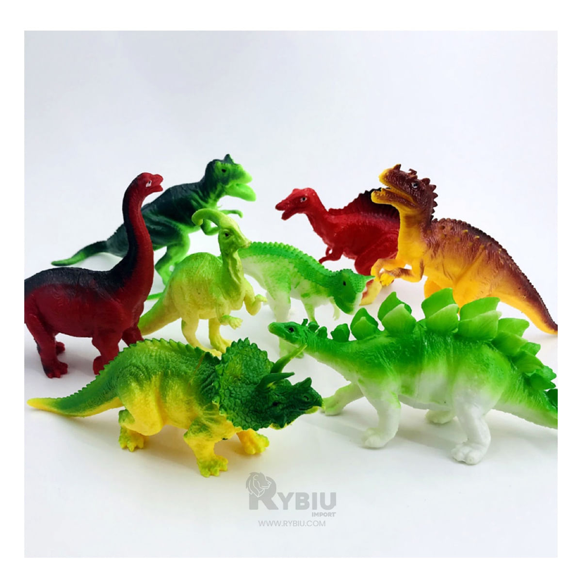 Dinosaurios Divertidos en Multicolor Y+Stickers