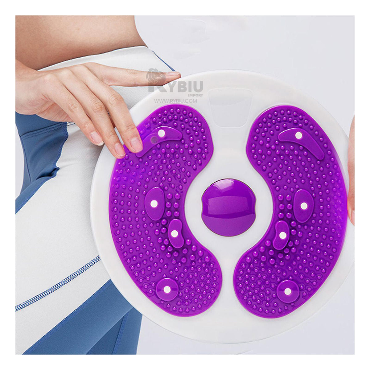 Disco Compacto con Ligas de Color Morado Y+Stickers