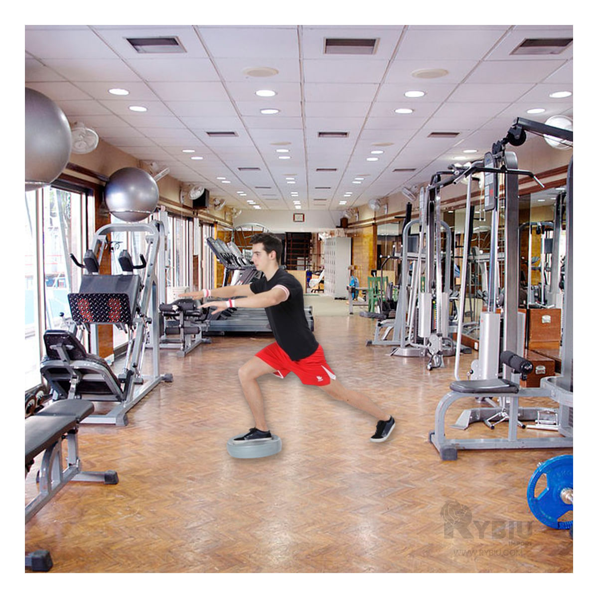 Disco Balancin para Ejercicios Resistente en Color Gris