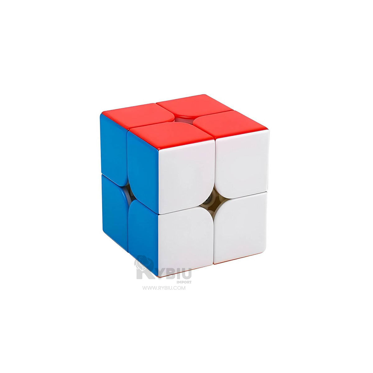 Cubo 2x2 de Plastico Multicolor Y+Stickers