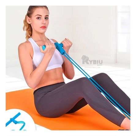 Banda para Tonificar Cuerpo Color Celeste Y+Papel de Regalo