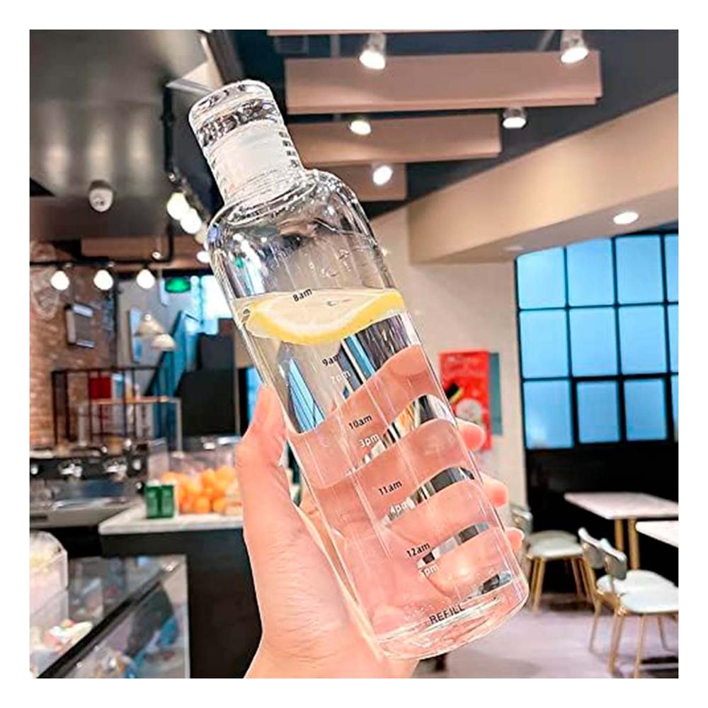 Contenedor Practico de Agua en Transparente Y+Gift Stickers