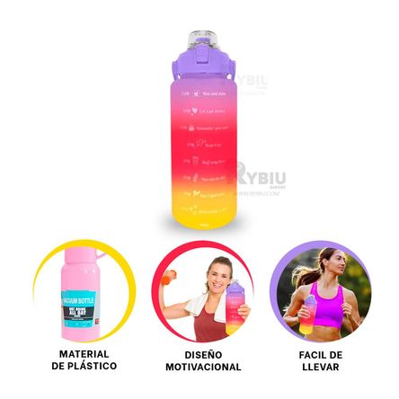 Contenedor de Uso Diario en Multicolor 2Lt Y+Gift Stickers