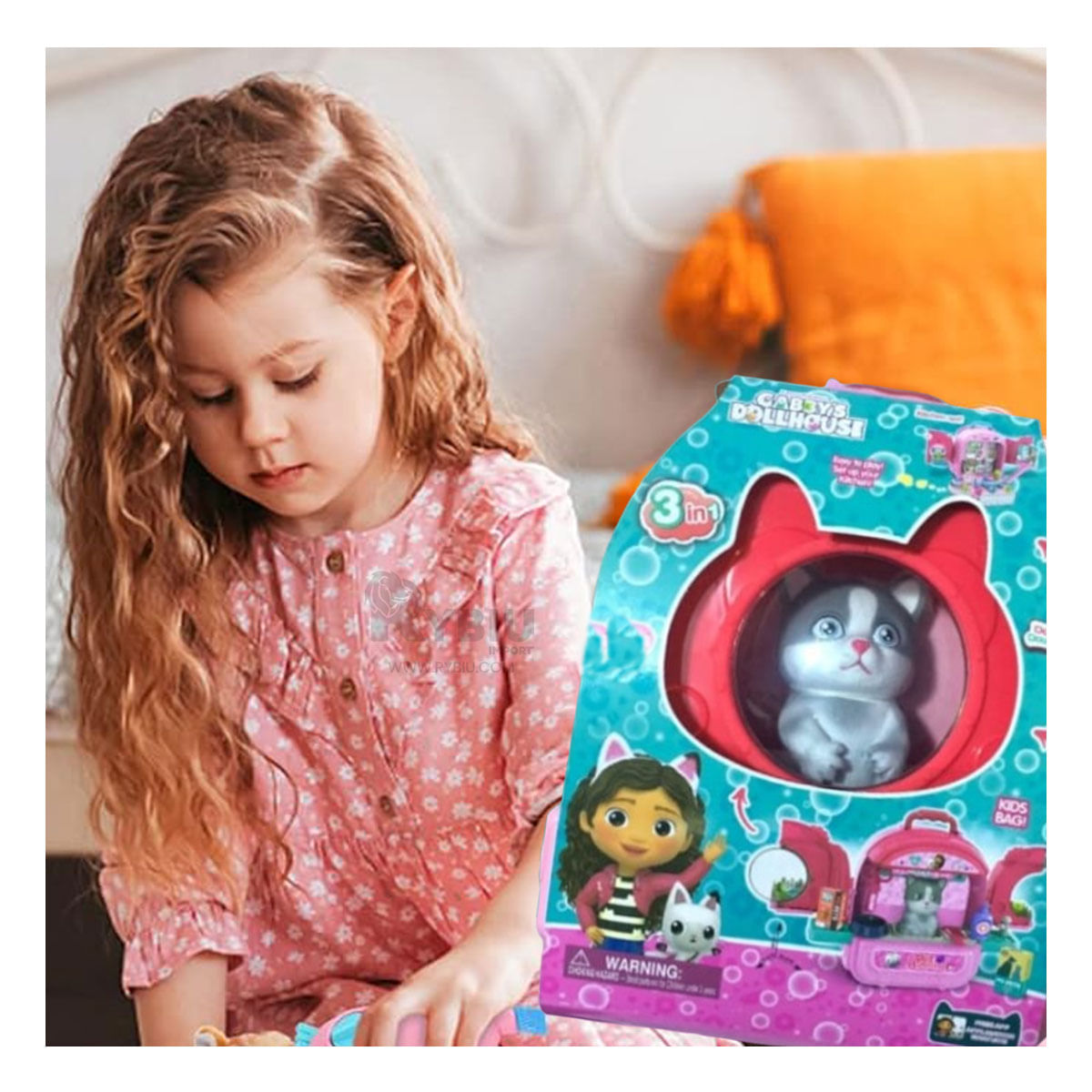 Maleta Portatil con Accesorios y Mascota en Color Rosado