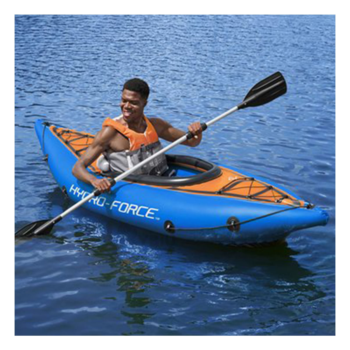 Kayak Divertido Bote para el Mar Azul Y+Stickers