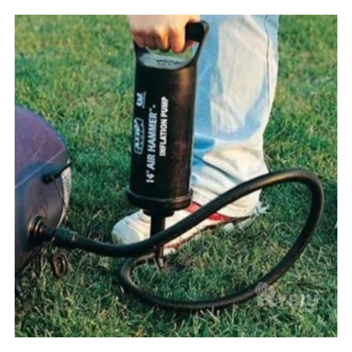 Inflador Manual con Mangera Ergonomica de 12 Pulgadas