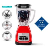 Licuadora Oster de 1.5L con 550 watts – Rojo Kaliman BLSTKAG RPB 053