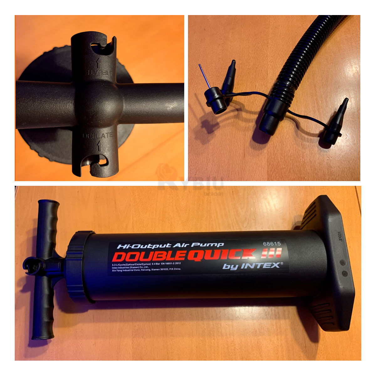 Inflador Practico de 15 Pulgadas en Negro Y+Papel de Regalo