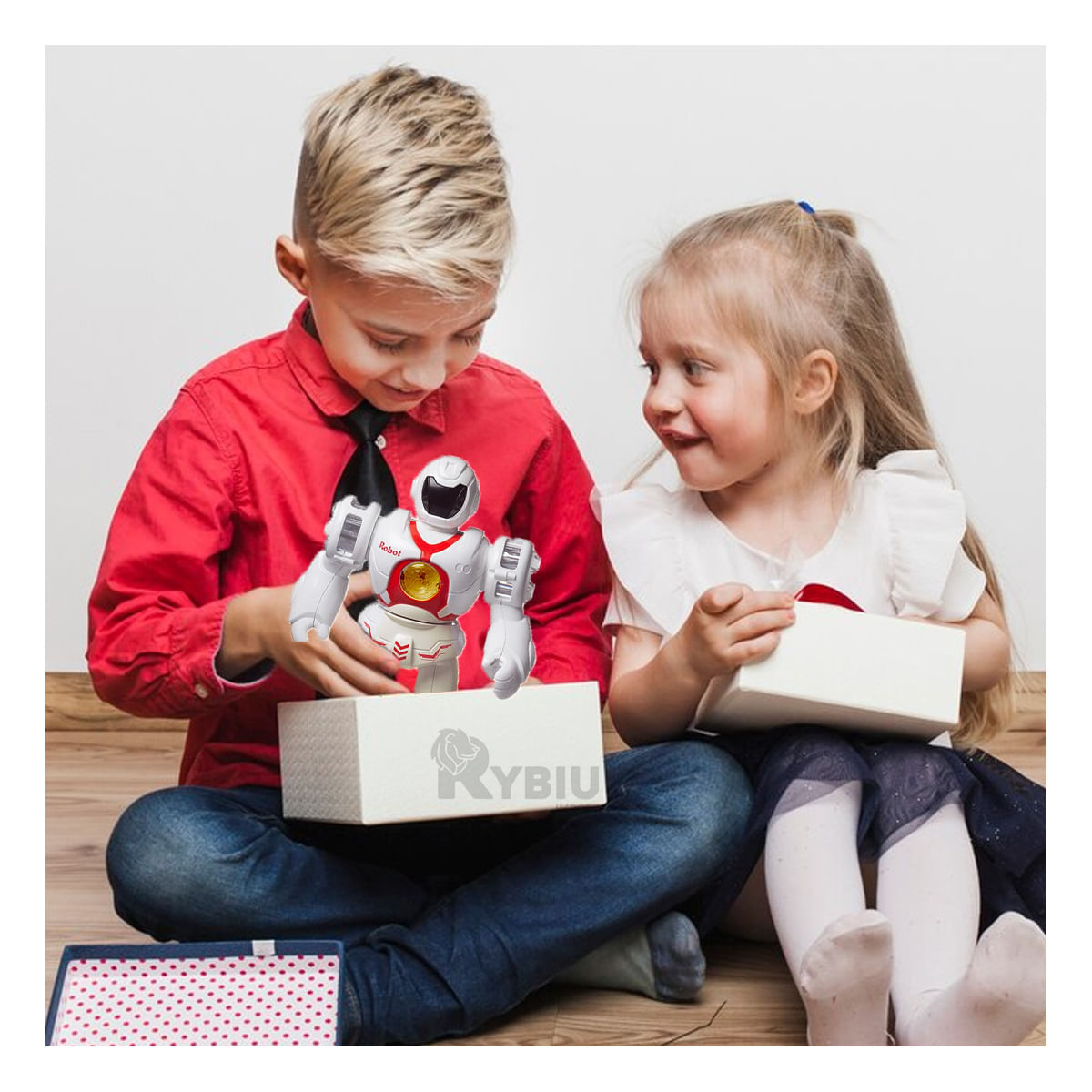 Robot con Rotación de 360 en Color Naranja Y+Agendita