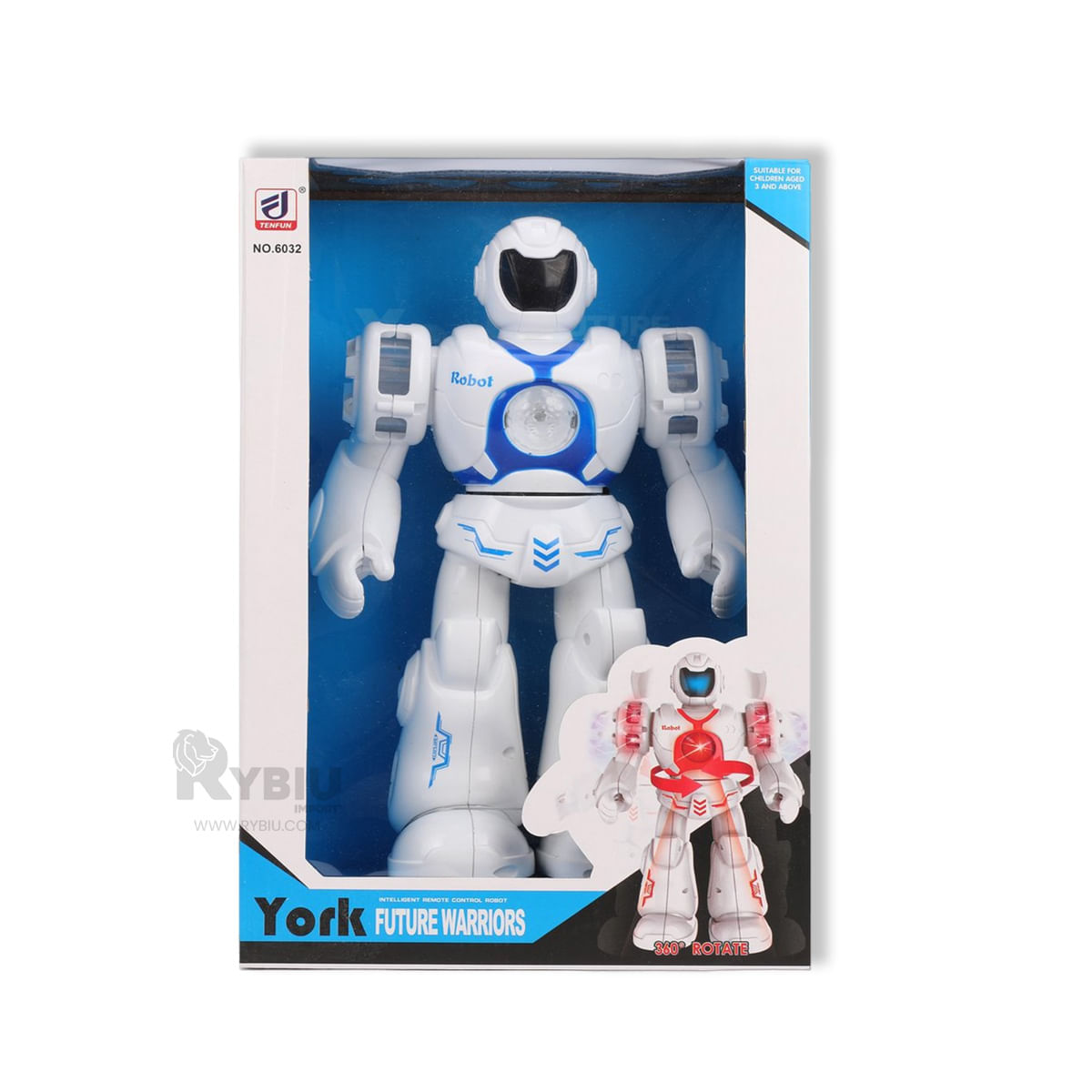 Robot Ideal para Regalo en Color Azul Y+Stickers