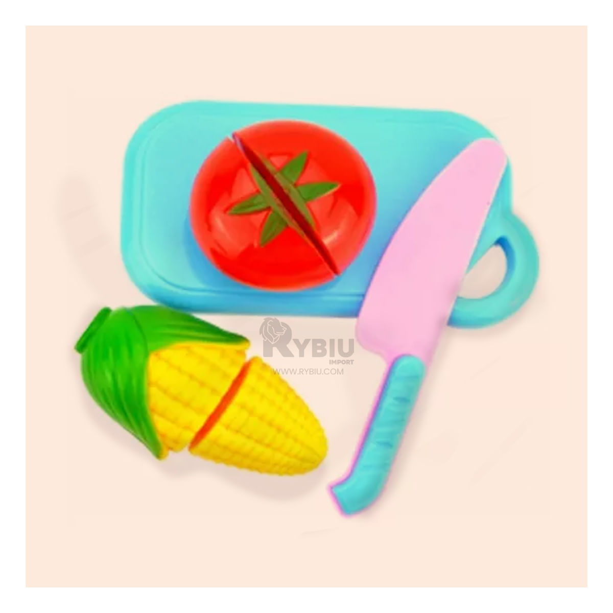 Pack de Verduras para Cortar en Multicolor Y+Stickers