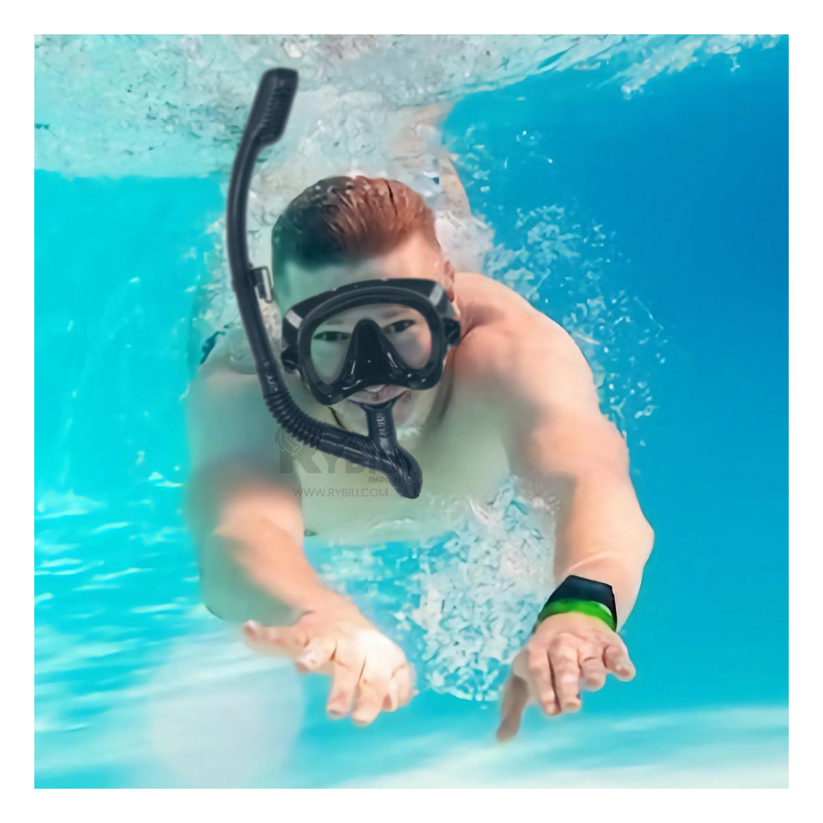 Set para Entrenamiento de Buceo en Negro Y+Papel de Regalo