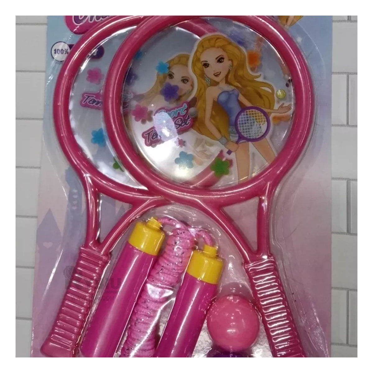 Raqueta con Pelota en Color Rosado Y+Agendita