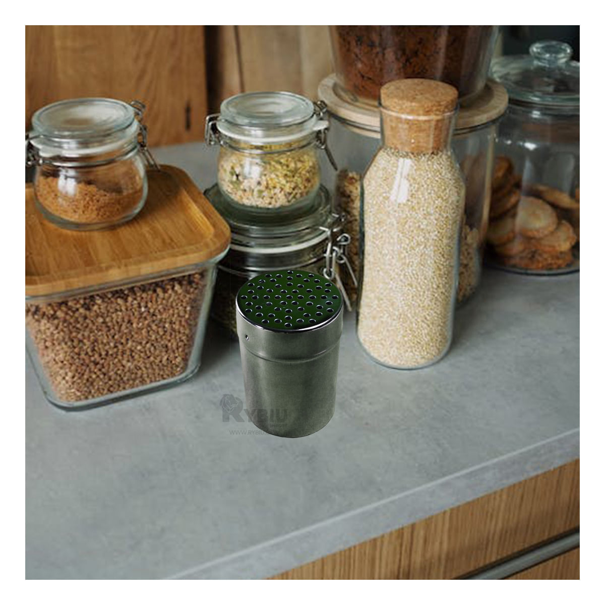 Salero Practico para la Familia en Metal Y+Agendita