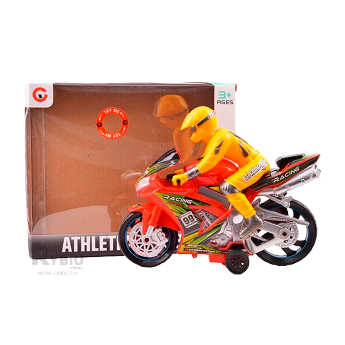 Moto Pequeña para Jugar de Color Rojo Y+Papel de Regalo