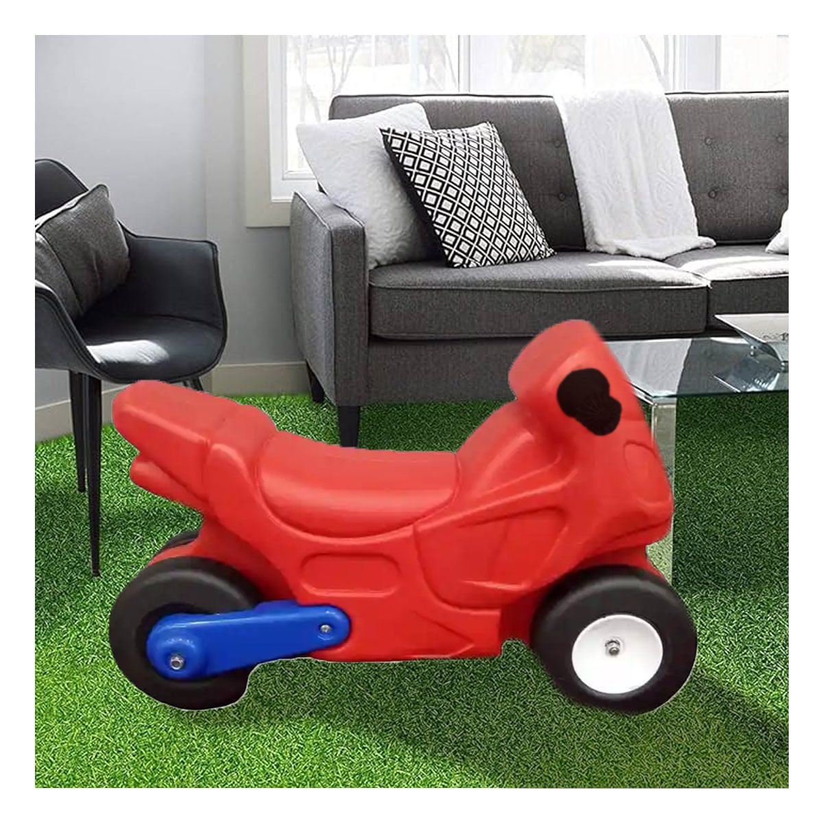 Moto Clasica de Niño en Multicolor Y+Stickers