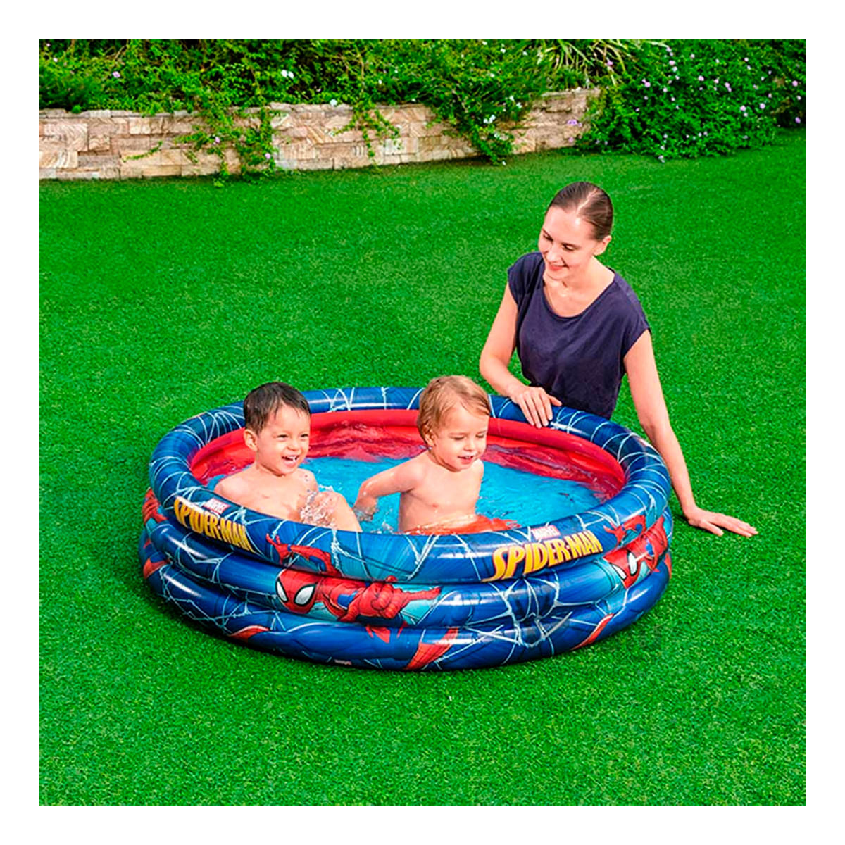 Piscina para Niños en Color Azul Y+Papel de Regalo