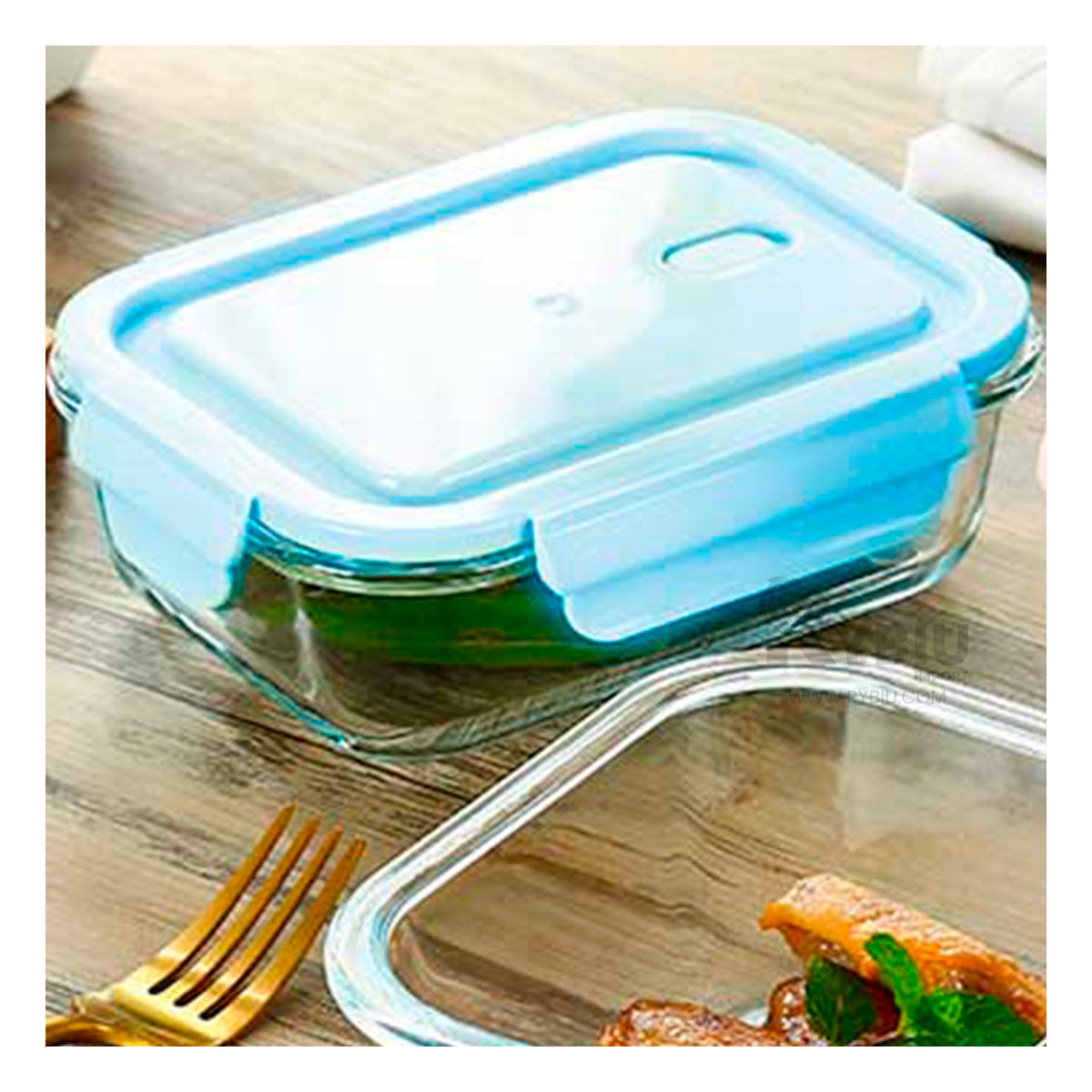 Taper Individual para Alimentos de Color Celeste Y+Agendita