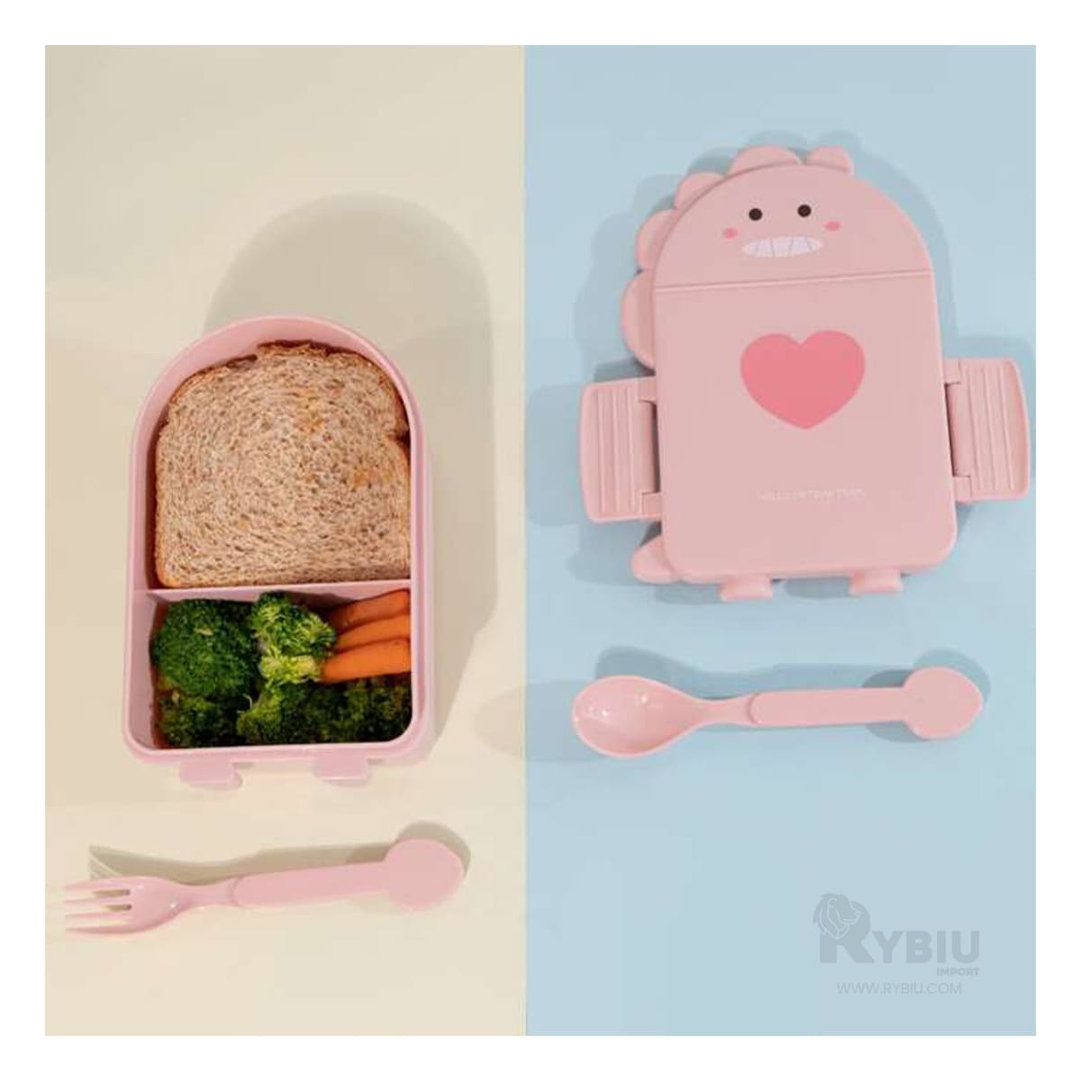 Taper Moderno de Dino con Cubiertos Rosado Y+Papel de Regalo