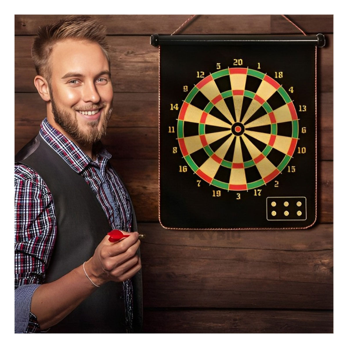 Tablero de Tiro con Dardos Multicolor Y+Agendita