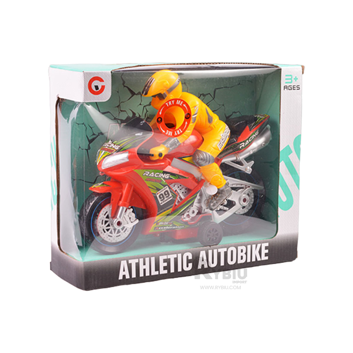 Moto Portatil Resistente Divertida de Color Rojo Y+Agendita