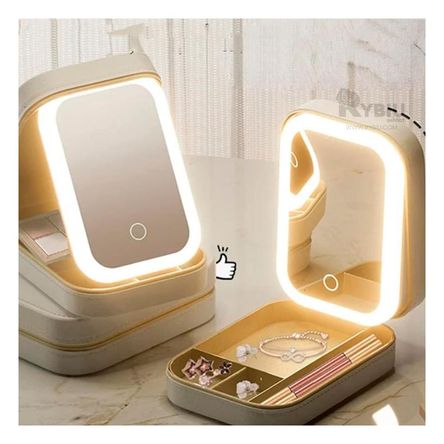 Joyero Compacto para Joyas en Rosado Y+Papel de Regalo