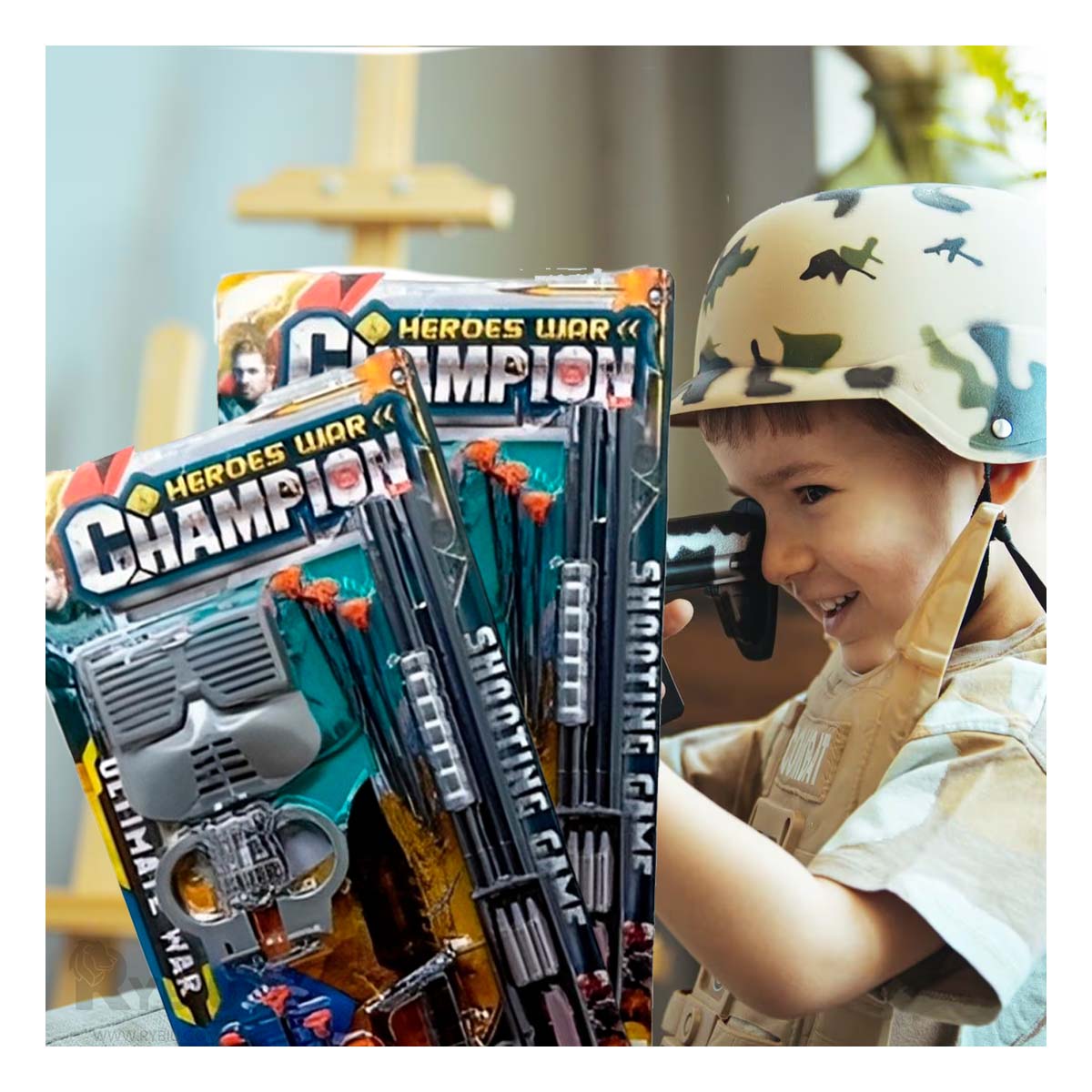 Set de Apuntador con Mascara y Accesorios en Color Negro