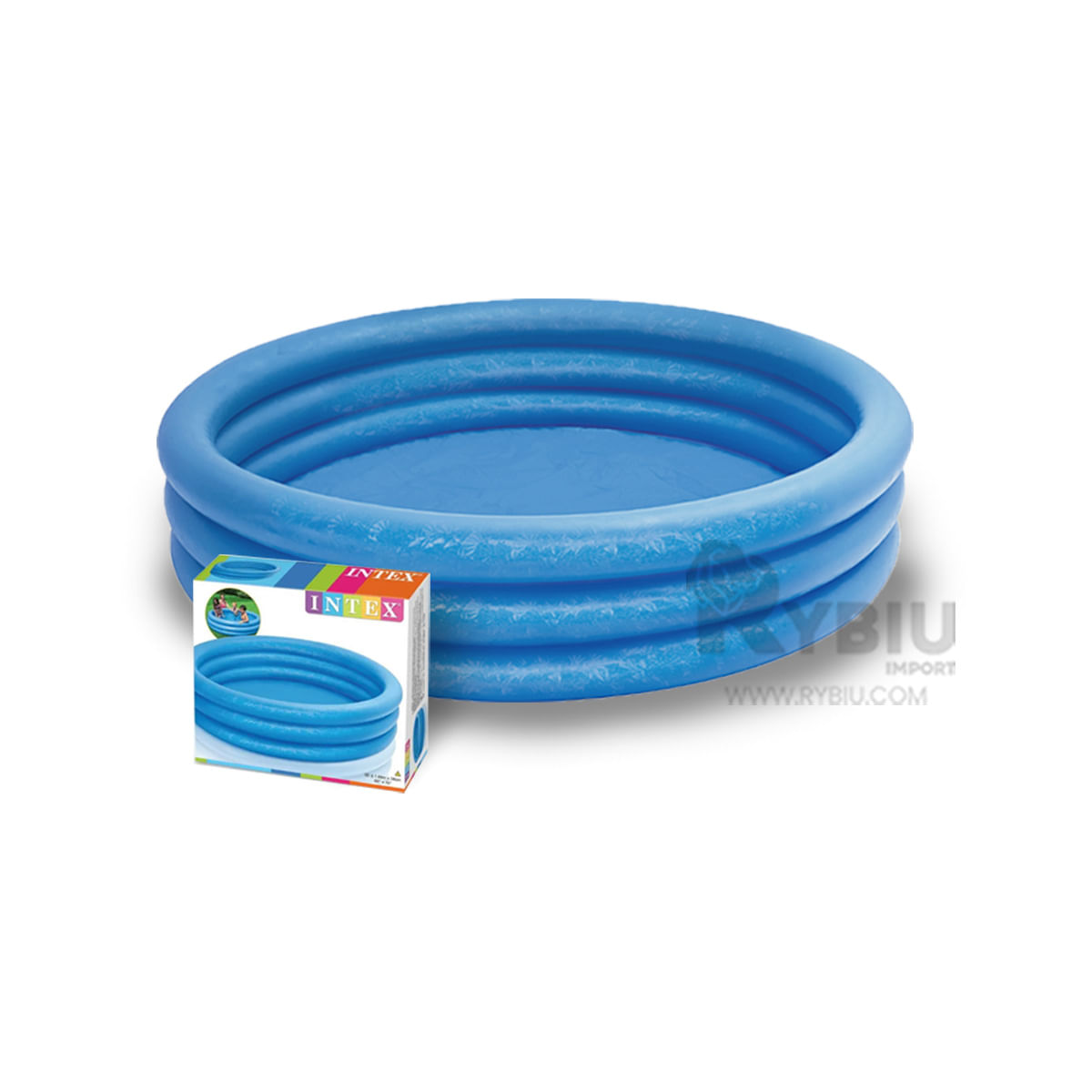 Piscina de Aire en Tono Azul Y+Stickers