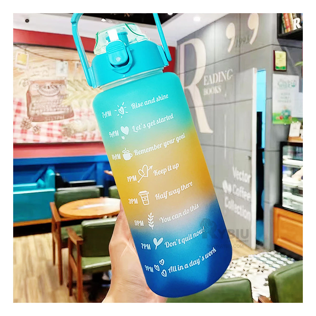 Trio Duradero de Recipientes con Tapa Celeste Y+Agendita