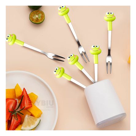 Tenedor Sofisticado Diseño de Sapo Verde Limon Y+Agendita Tenedor Sofisticado Diseño de Sapo Verde Limon Y+Agendita