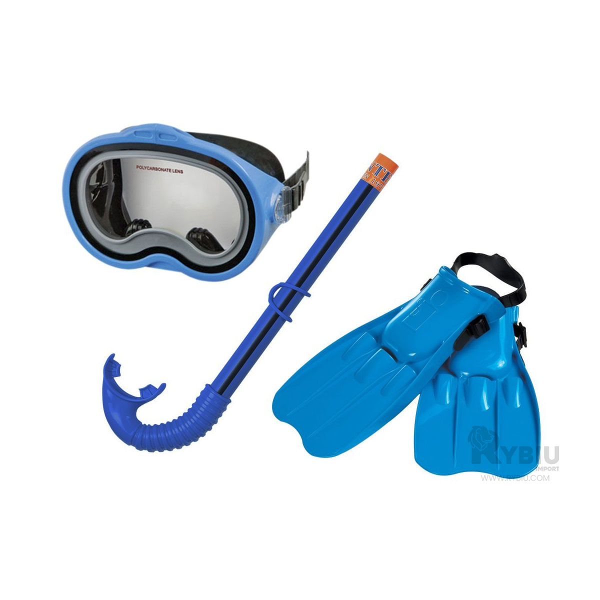 Set para Sumergirse al Mar Todo en Uno de Azul Y+Stickers